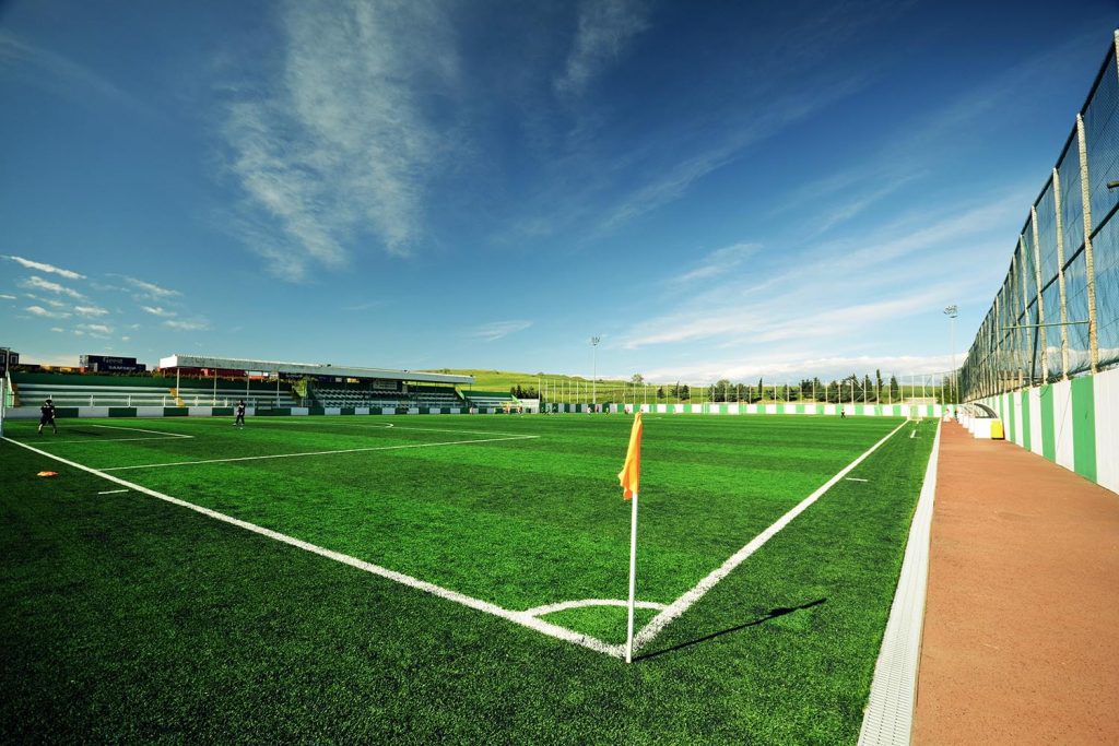 Artificial grass for football fields
